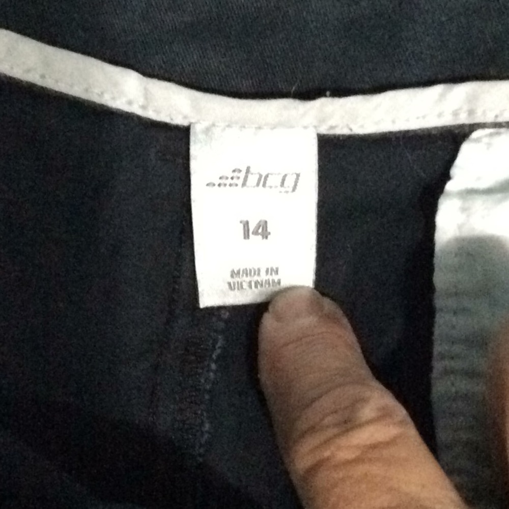 BCG shorts, navy blue size 14.  W104 - Picture 3 of 4